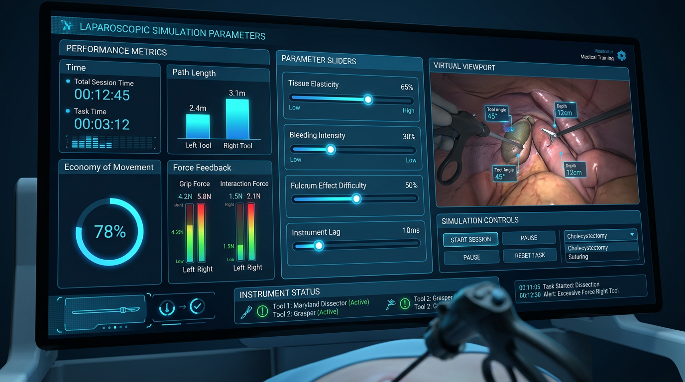 Parameter Evaluation for Virtual Laparoscopic Simulation