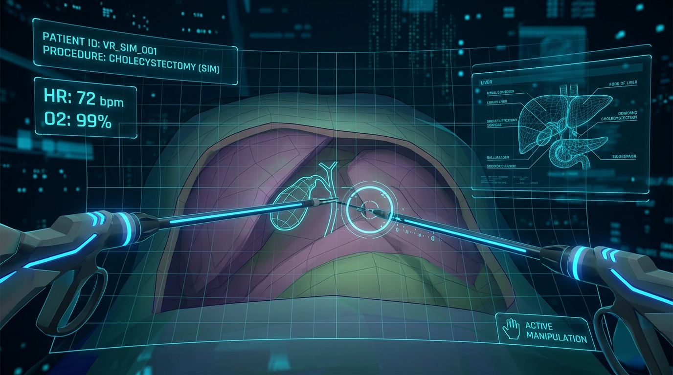 SmartSIM - Virtual Reality Simulator for Laparoscopy Training